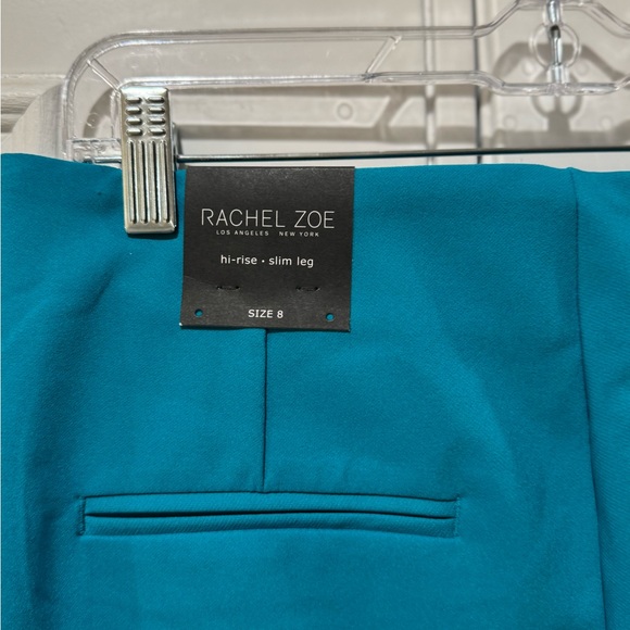 Rachel Zoe Vibrant Blue High Waist Pants - Picture 3 of 5